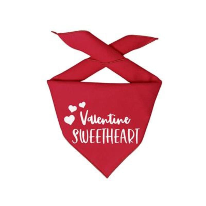 Hunter K9 Bandanas XS Valentine Sweetheart Red Dog Bandana