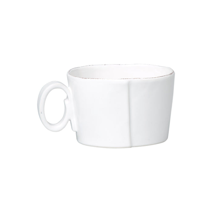 Vietri Lastra White Jumbo Cup Dinnerware Vietri