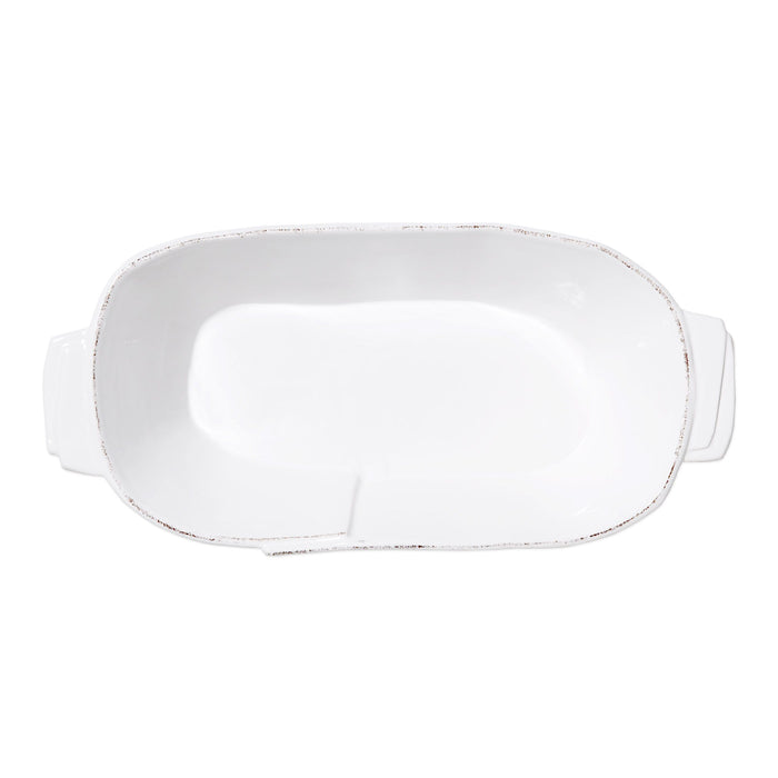 Vietri Lastra White Medium Au Gratin Dinnerware Vietri