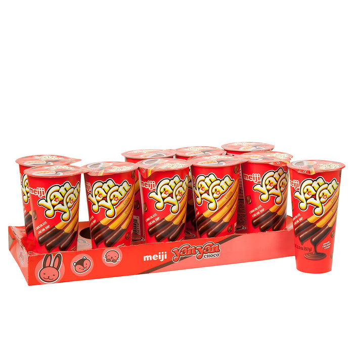 Yan Yan Chocolate Creme Dip and Cracker Sticks - 10 Count