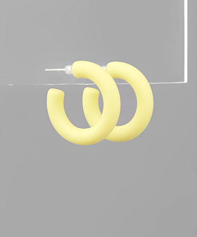 Yellow Rubber Earrings