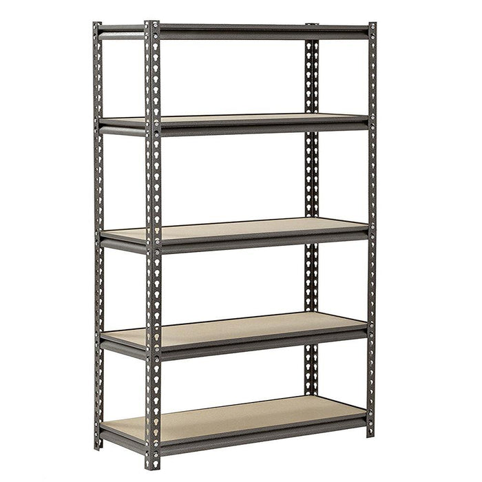 110 x 45 x 180cm 5 Tiers Powder Coated Storage Rack Gray