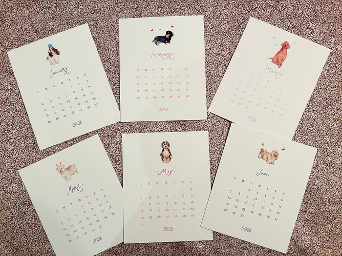 2026 Dog Lover's Calendar Refill