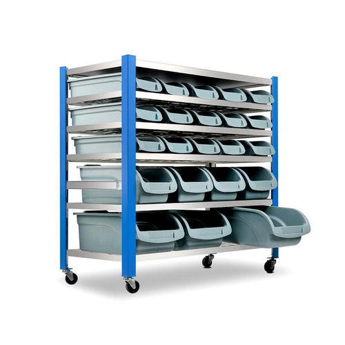 22 Storage Bin Rack Stand