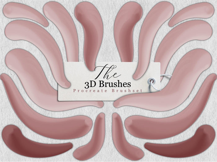 3D Procreate Brushset – Realistic Glossy Brushes for Digital Painting, Highlights & Clay Textures