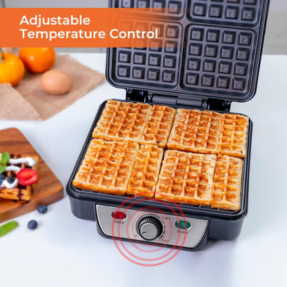 4-Slice Deep Fill Non-Stick Waffle Maker