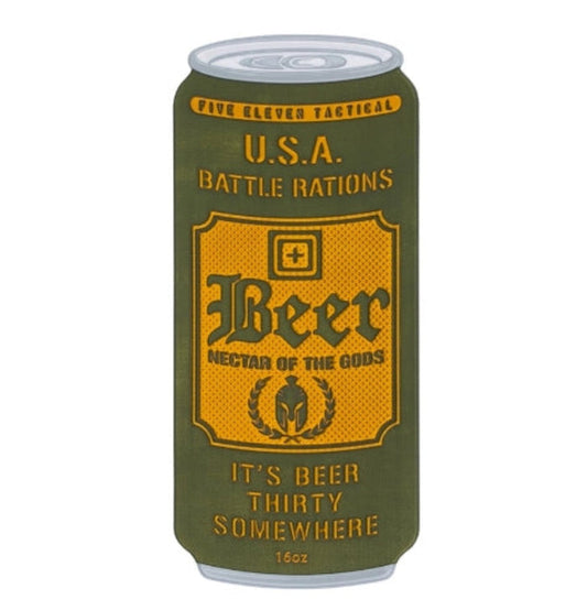 5.11 Tactical "Battle Rations" Beer Can Patch Stickers 5.11 Tactical Green OS
