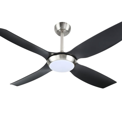 52 Inch Devanti Ceiling Fan DC Motor w/Light w/Remote - Black - Devanti