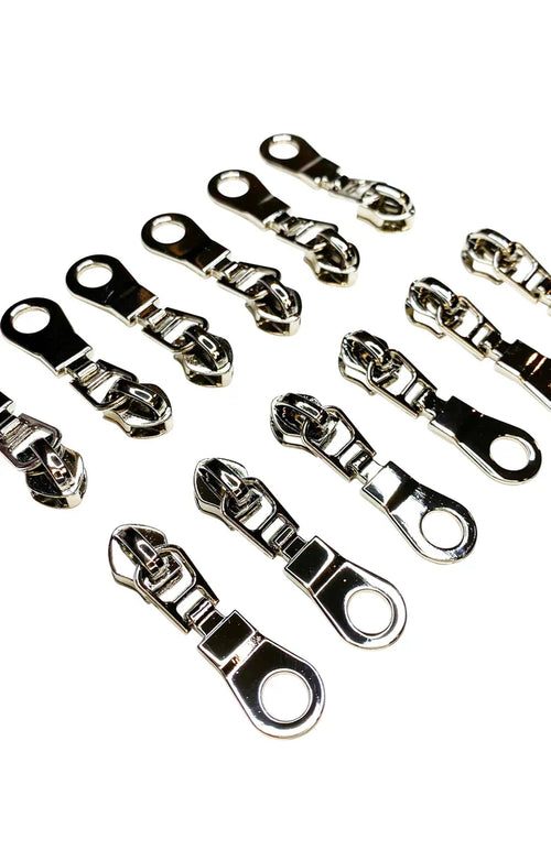 6 Nickel Donut Zipper Pulls