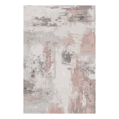 Abstract Printed Microfibre Rug | Pink (160x240cm) by Urban Style