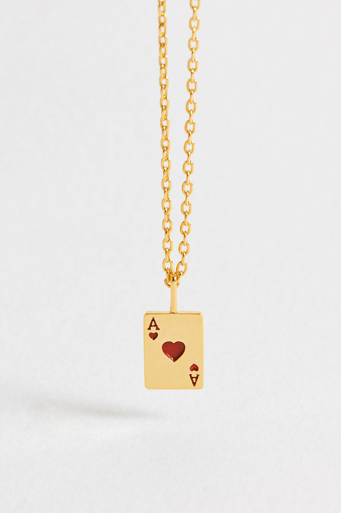 Ace of Hearts Necklace