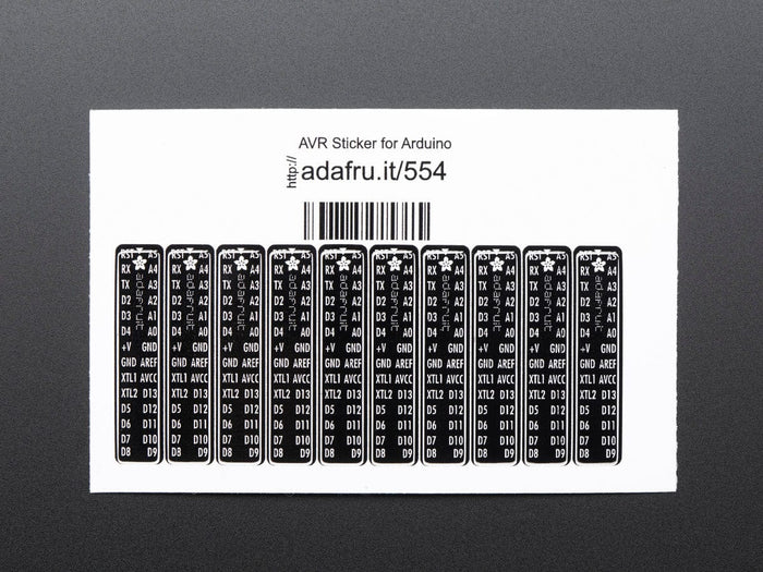 Adafruit AVR Sticker for Breadboard Arduino-compatibles - 10 pcs [Discontinued] by Adafruit - The Pi Hut