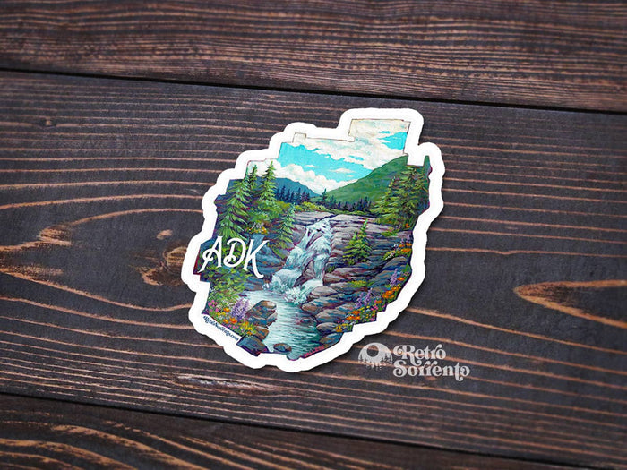 Adirondack Park Waterfall Sticker