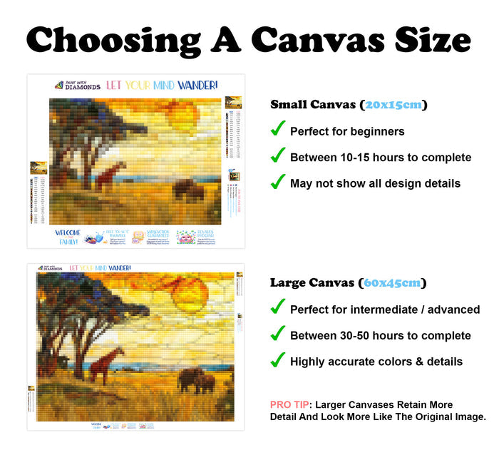 African Savanna in Stained Glass