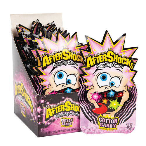 Aftershocks Cotton Candy Popping Candy Minis - 24 Count