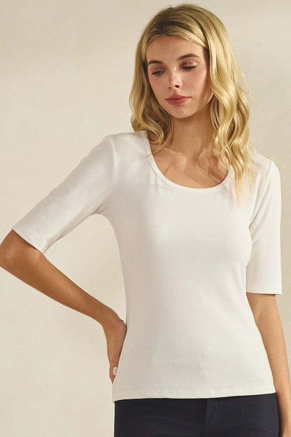 Always & Forever Ribbed Knit Top