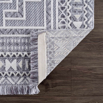 Alya Charcoal Textured Area Rug - Sweet Water Decor - Rugs