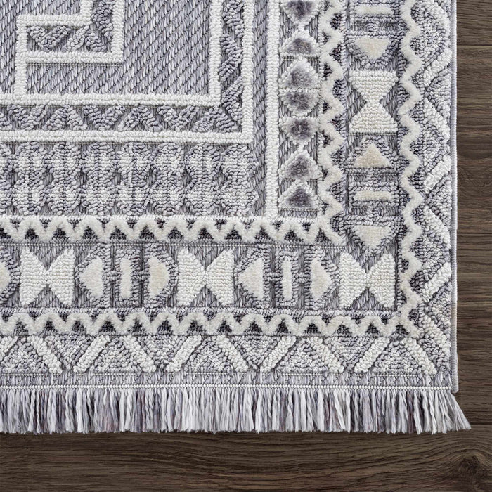 Alya Charcoal Textured Area Rug - Sweet Water Decor - Rugs