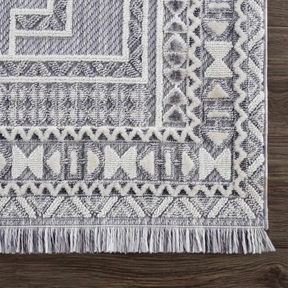 Alya Charcoal Textured Area Rug - Sweet Water Decor - Rugs