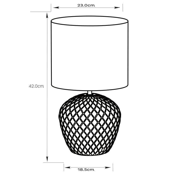 Annie Table Lamp White by Urban Style