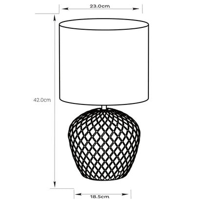 Annie Table Lamp White by Urban Style