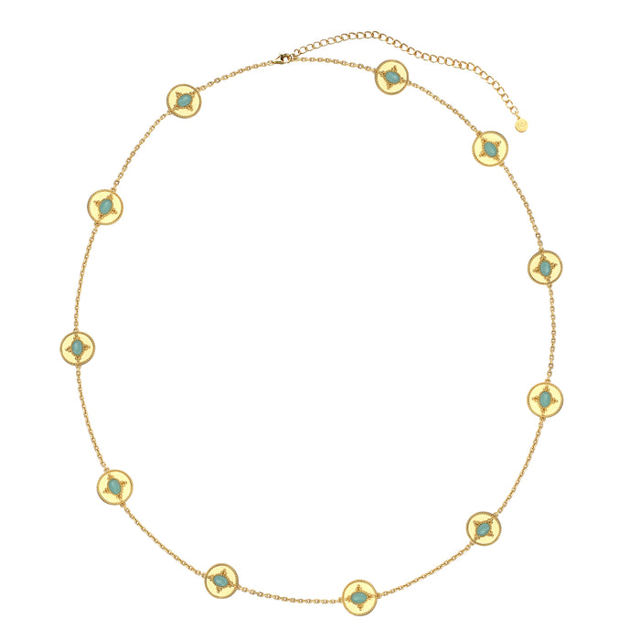Aqua Aura Long Necklace