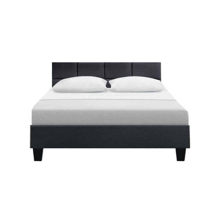 Artiss Bed Frame Double Size Charcoal TINO -Home Living Store - -