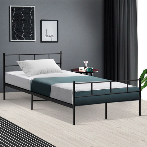 Artiss Bed Frame King Single Metal Bed Frames SOL -Home Living Store - -