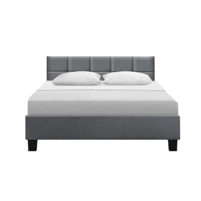 Artiss Bed Frame Queen Size Grey TINO -Home Living Store - -