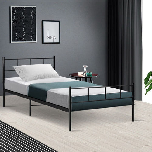 Artiss Bed Frame Single Metal Bed Frames SOL -Home Living Store - -