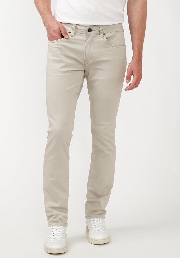 Buffalo Men Pants Brown Denim Denim Pants Stretch