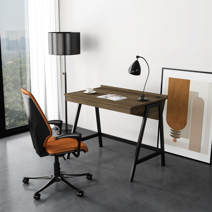 ASPECT Desk Dark Oak by Workzone™ -Home Living Store - -