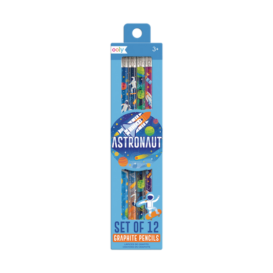 OOLY Astronaut Graphite Pencils in product packaging