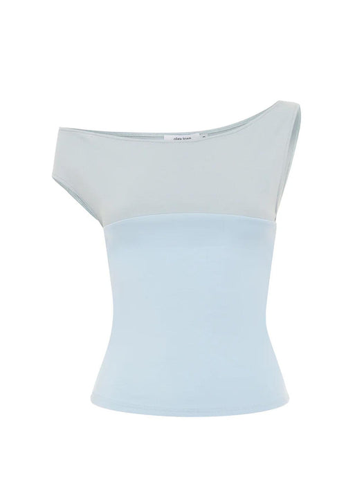 Asym Bardot Top Cielo (Original Fit)
