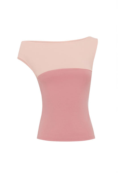 Asym Bardot Top Rosa (Original Fit)