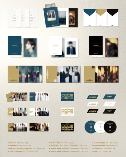 ATEEZ - 10TH MINI ALBUM [GOLDEN HOUR : Part.1] (3 Versions)