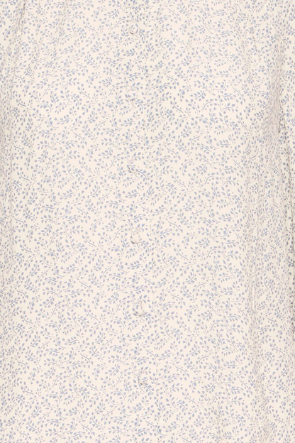 Soft viscose shirt by Atelier Rêve in a birch print. Lightweight, relaxed fit with cropped sleeves. Easy everyday styling. Shop now at Dotique.
