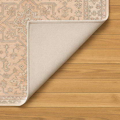 Bazaar Printed Microfibre Rug - Peach | 160 x 240cm by Urban Style