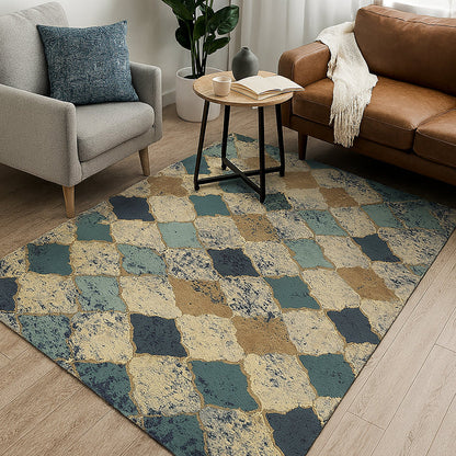 Bazaar Printed Microfibre Rug - Turkish Tiles | 160x240cm by Urban Style