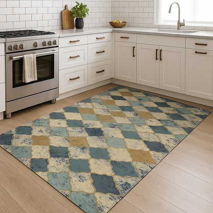 Bazaar Printed Microfibre Rug - Turkish Tiles | 160x240cm by Urban Style