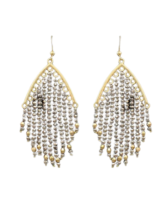 Bead Tassel Earrings - Bohemian Chic & Elegant Accessory