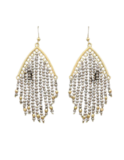 Bead Tassel Earrings - Bohemian Chic & Elegant Accessory