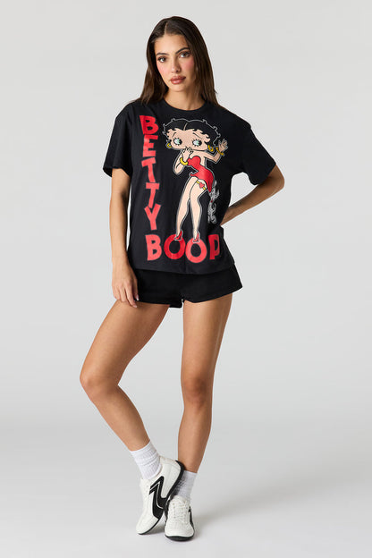 Betty Boop Graphic Boyfriend T-Shirt