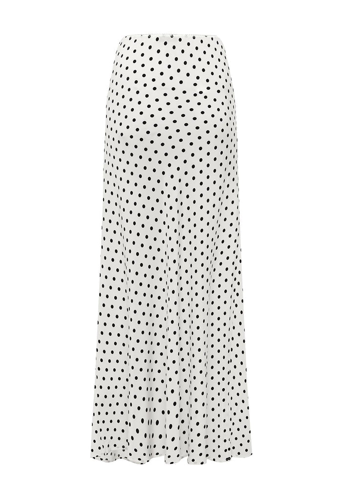 Bias Ankle Skirt Pois Bianca Silk (previous production)