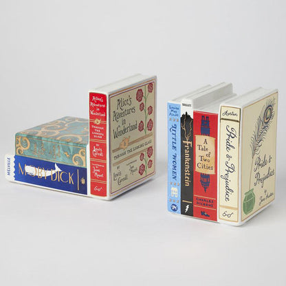 Bibliophile Ceramic Bookends