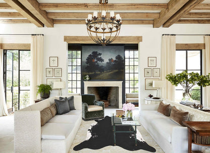 Black and White Cowhide Rug #B10339