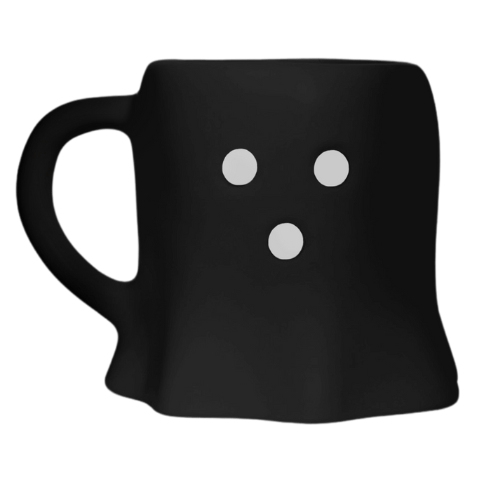 Black Ghost 12oz. Figurine Coffee Mug - Sweet Water Decor - Coffee Mugs