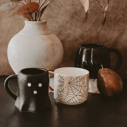 Black Ghost 12oz. Figurine Coffee Mug - Sweet Water Decor - Coffee Mugs