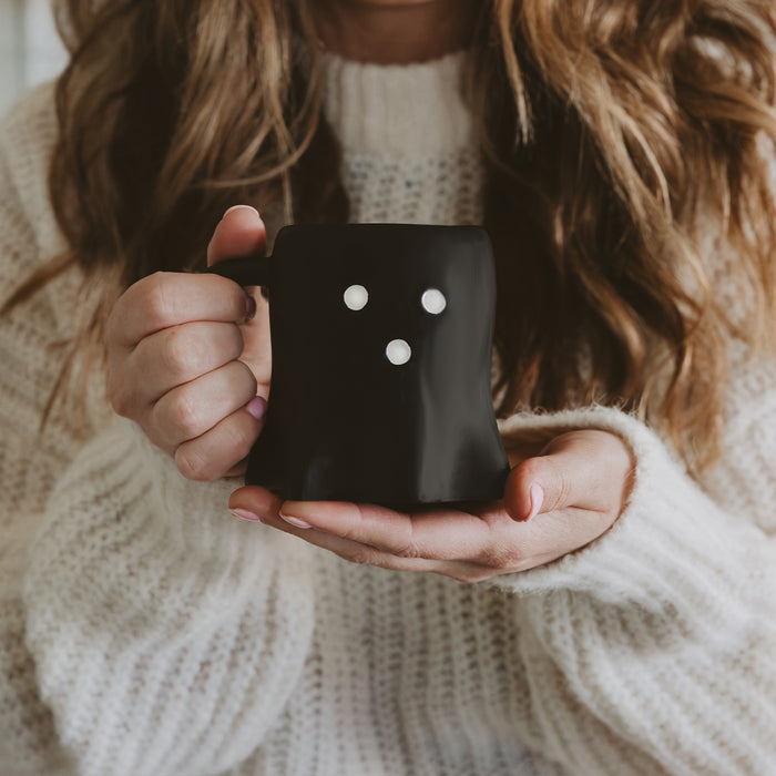 Black Ghost 12oz. Figurine Coffee Mug - Sweet Water Decor - Coffee Mugs