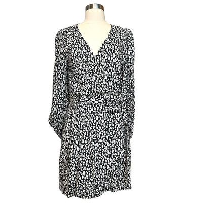 Black & White Leopard Dress - M